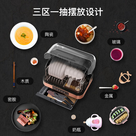 Canbo Disinfection Cabinet Household Small Stand Table Tableware Baby Bottle UV Drying Drain-Free Mini Kitchen Disinfection Cupboard National Subsidy ZTD32-KH1Z