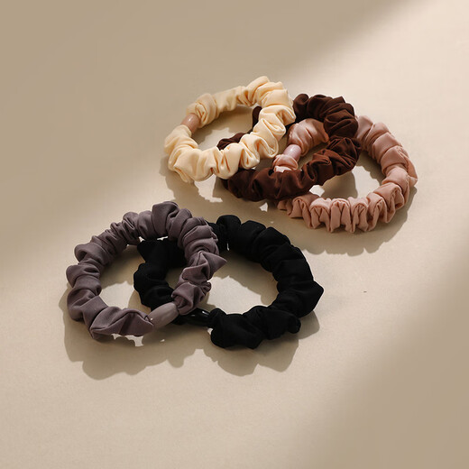 Chimera (CHIMERA) 5 pieces of high elastic and durable hair rope, simple hair tie, ponytail, non-straight rubber band, hair tie, girl's birthday gift