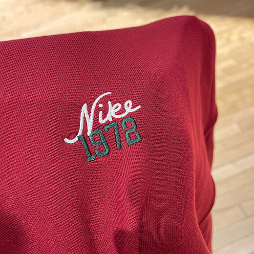 耐克（NIKE）卫衣女装2025夏季运动针织时尚圆领宽松套头衫外套FV8444-113 FV8444-677红色内里毛圈 L