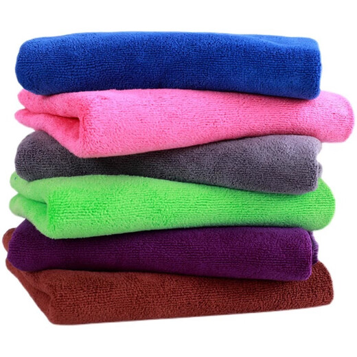 Beijingjie rags, housekeeping cleaning special towels, absorbent and lint-free, home car washing, floor wiping, table wiping, kitchen housework cleaning, thickened engraving style, mix and match 30*70 10 pieces