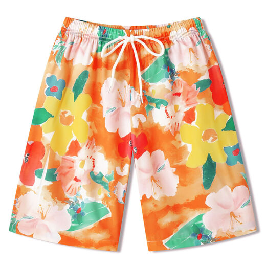 Buenpu Internet celebrity parent-child summer clothes for a family of three and four, bohemian mother and daughter dresses, travel vacation beach suits, men's suits, women's skirts 100 for girls