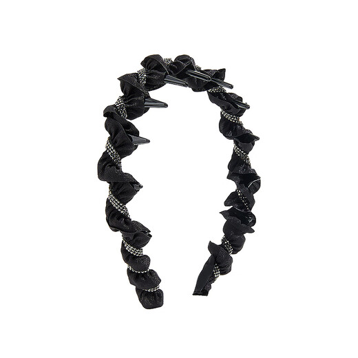 Xiangwan headband women's winding fabric headband temperament high-end toothed anti-slip pressure hair hoop headband hair accessories gift