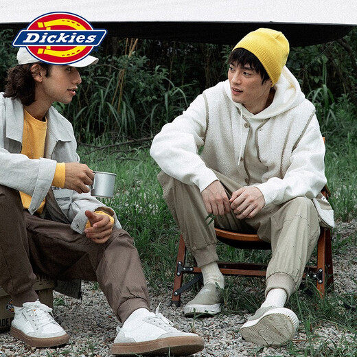 Dickies vest men's and women's fashionable lamb velvet warm sleeveless thick jacket 11260 cream XS