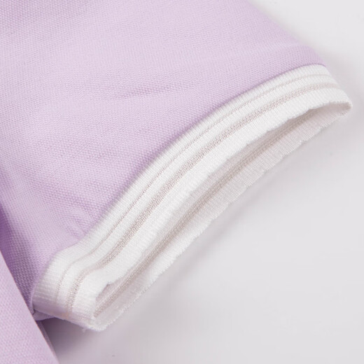 Haggis (HAZZYS) brand children's clothing girls dress new summer style comfortable thin elastic college style short-sleeved POLO skirt Ningxiang Purple 120
