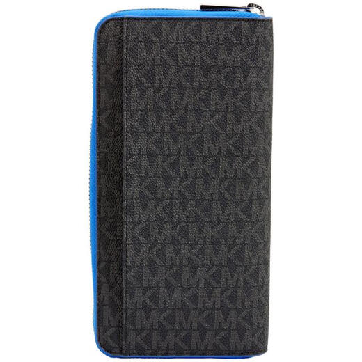 MICHAEL KORS luxury fashion brand men's wallet black MK logo print long simple daily 39S0LGYZ3B-056 pic os