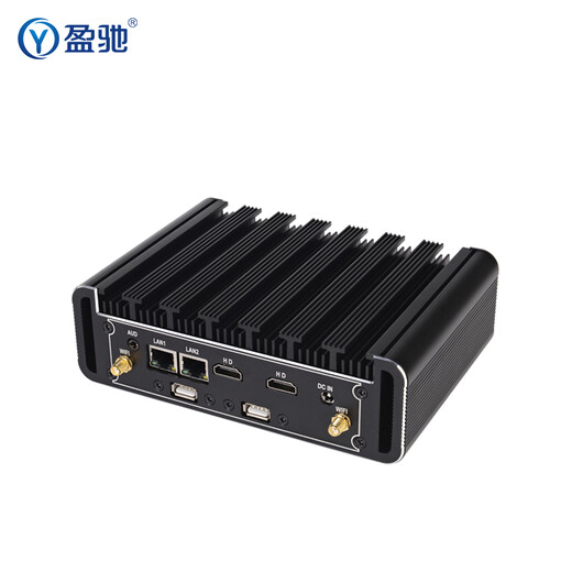 Yingchi mini industrial control host dual HDMI high-definition port dual network port dual serial port micro computer small host embedded small desktop industrial computer i3 4005U + 4G memory + 128G solid state drive