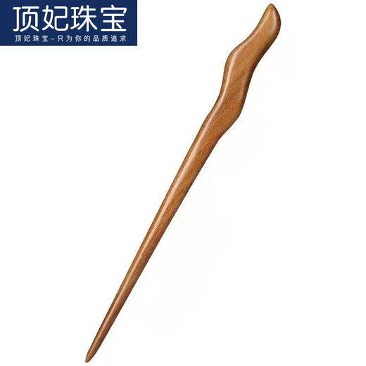 DING FEI Chinese Valentine's Day gift handmade diy peach wood homemade wooden hairpin woodworking materials birthday hairpin gift box peachwood hairpin 1 piece of peach wood with all tools drawing + gift box A16