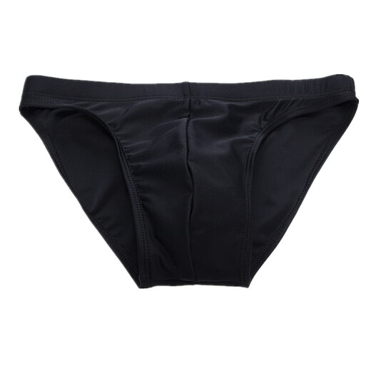 He Yangyu European and American sports fashion brand men's swimming briefs sexy white low-waisted drainage line beach tight fashion royal blue S