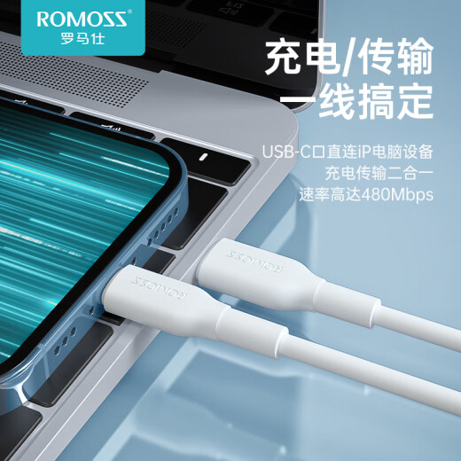 Romans Apple data cable Type-c charging cable PD fast charging 20W charger tolightning cable suitable for iPhone14/13ProMax/12/11/Xs car mobile phone
