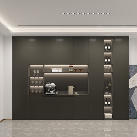 Sophia Wardrobe Bedroom Wooden Furniture Integrated Large Wardrobe Aluminum Door Frame Swing Door Wardrobe Cloakroom Customization Membership Premium