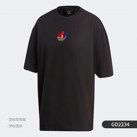 阿迪达斯 （adidas）三叶草女装 新款运动服透气半袖短袖T恤 DW3892 GD2234 S 34