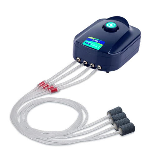 Bomba aeróbica xushansi Tank de pescado alta potencia de alta potencia Bomba aeróbica aeróbica Bomba de oxidación de doble agujero Máquina de oxidación de cuatro agujeros 8W12W 738 Doble hoyo 3.5W + 3 metros Tubo + 2 paradas + 2 piedras de gasolina
