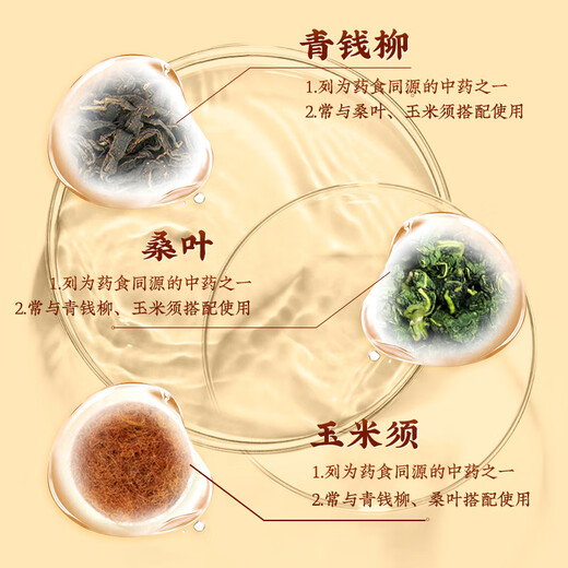Tongrentang pejing Tongrentang Mais und Maulbeerblatt Tee grüne Geld Willow Pueraria Wurzel Mandarine Peel Gardenia Tee Trinken Gesundheit Tee