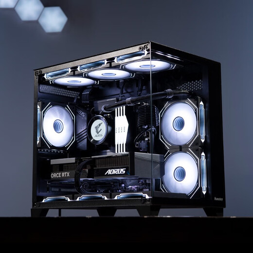 Gigabyte i5 14490F/12600KF/RTX5060Ti/5070 sea view room black myth Wukong game e-sports design Gigabyte desktop DIY computer host three i5 12600KF丨RTX3050