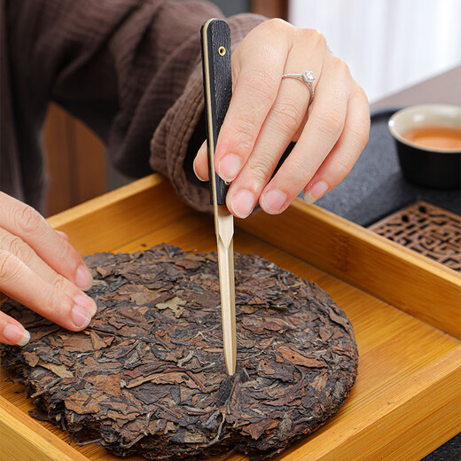 Yunxu Wukong Tea Ceremony Six Gentlemen Set Kung Fu Tea Set Complete Collection of Tea Clips Tea Scrapers Tea Knives Tea Cup Holders Tools Tea Making Accessories Wukong Ancient Silver Tea Ceremony Six Gentlemen Ebony Sandalwood 8 Pieces