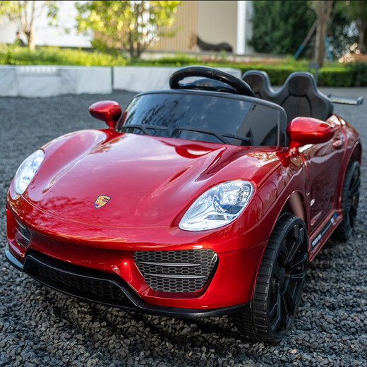 Agent Lu Beibei Children's Elektroauto Vierräder können aus der Ferne sitzen, ein schwankendes Jungen- und Mädchen-Babyspielzeug und das Kutschen aufladeten Pink + kleine Batterie Single Drive + Musik