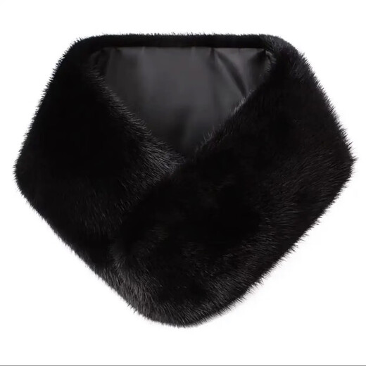 Molena Mink Fur Scarf Men's Winter Whole Skin Mink Fur Scarf Warm Business Casual Fur Neck Cover