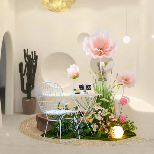 Bokui Spring Beauty Women's Clothing Store Window Decoration Scene Arrangement Shopping Mall Artificial Flowers Simulated Flowers Decoration Floor-standing Decoration Ink Jiangshan