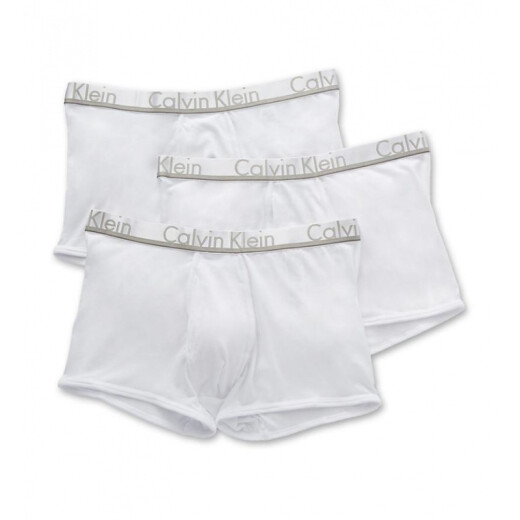 Calvin Klein/凯文克莱男士短内裤平角裤棉舒适3条装四角裤套装礼物BJ NB1289-902 Black/Cobalt w XL
