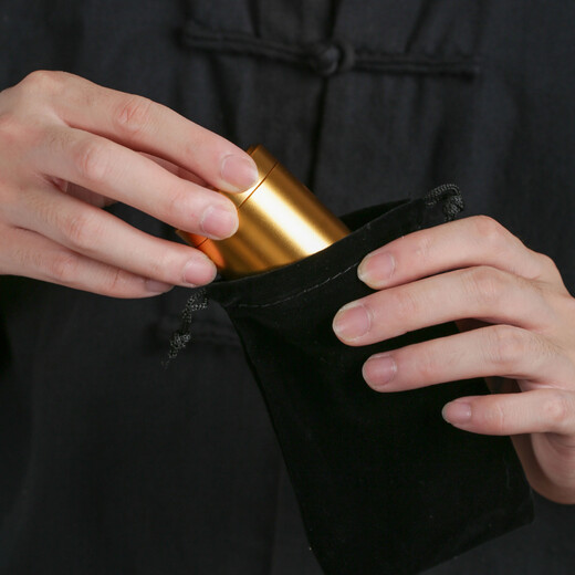 Edo 60ml free cloth bag, aluminum alloy tea can, portable tea can, travel tea can, tea storage can, packaging box