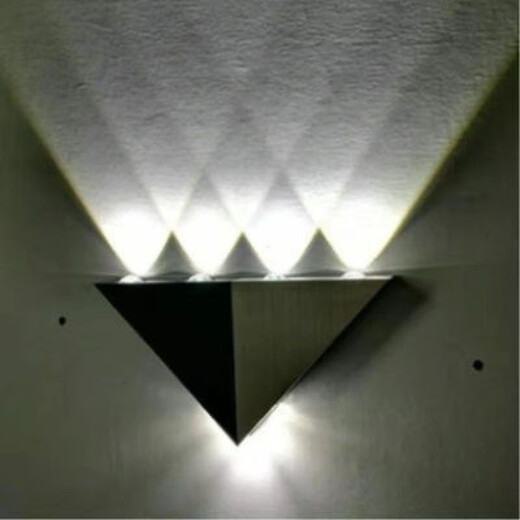 Micro LED wall lamp modern simple creative corridor aisle bar club KTV background wall decoration colorful color-changing light 5W white light high-brightness model