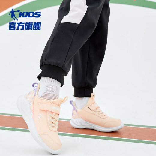 Jordan Girls Running Shoes Children's Winter Leather Sports Shoes Children's Shoes Light Pink/Pure Purple 31