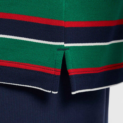 
Nike (NIKE) short-sleeved POLO shirt men's 2025 summer new striped sportswear casual lapel T-shirt business half-sleeved top FN3897-410 blue and green stripes 2XL