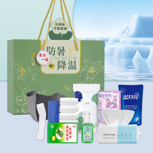 Atelier privé, coffret cadeau prévention des coups de chaleur et refroidissement, cadeau d'affaires, frénésie de fournitures de refroidissement personnalisées, condoléances haute température, souvenirs d'été