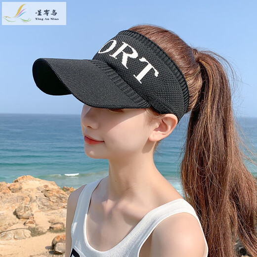Star Banner Bird 2024 Neues Geschenk Sonnenschutzhut für Frauen leerer Sommer Dünner Sonne Hut im Freien Running Entenzunge Sonnenhut Männer weiß