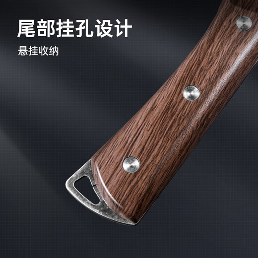 Cui Dahuang bone chopping knife with whetstone, traditional forged stainless steel household bone chopping knife, rib knife, bone chopping knife, kitchen knife