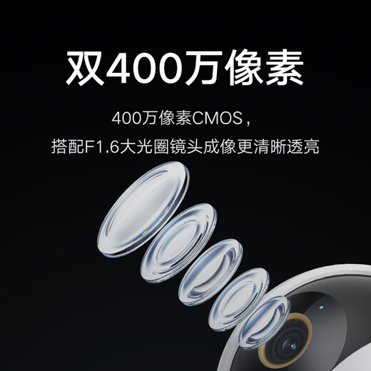 Xiaomi Kamera C500 Dual Camera HD Wireless Kamera Überwachung Home Indoor Smart Camera Mobile Fernbedienungsmonitor 360 Grad Kein toter Winkel mit Nachtsicht Panoramab