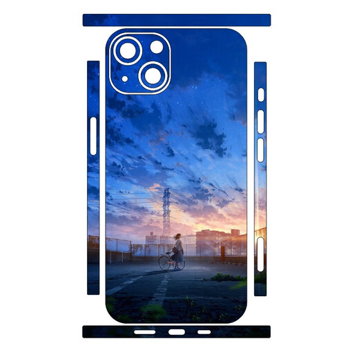 Supply shredded iPhone12 frame film full body sticker Apple 13promax back shell back film customized cartoon color change film 13794 iPhone13Mini