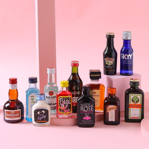 JiTu便利店调酒小酒版迷你酒小瓶酒洋酒威士忌礼盒装伏特加朗姆酒基酒 5瓶小酒（冲量款）