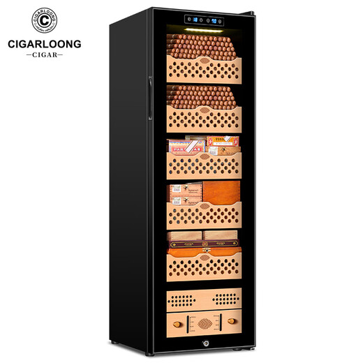 Shuangyou CL-138C cigar cabinet constant temperature and humidity compressor cedar wood alcoholizing basket humidification cabinet 70C three-layer cedar wood German constant temperature and humidity technology