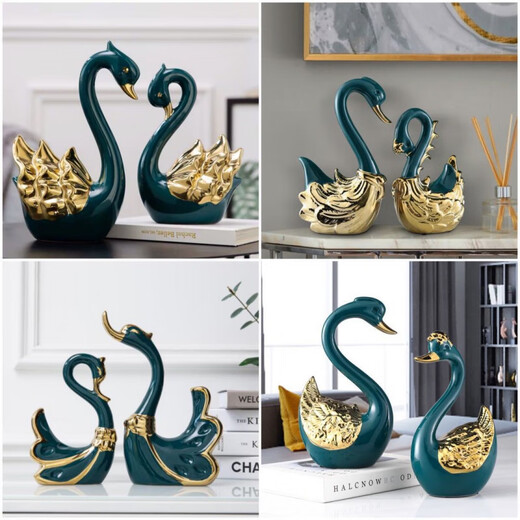 Bernard Moderne einfache europäische Schwan -Ornamente Haus Accessoires Amerikanische Wohnzimmer TV
