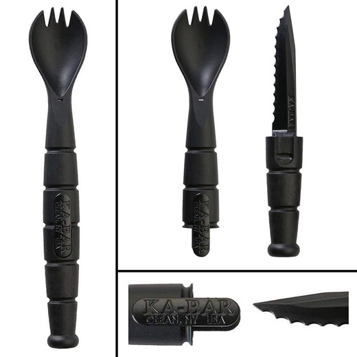 
KA-BAR imported from the United States Kaba 9909 outdoor tactical tools multi-functional knife and fork combination tableware portable dining spoon Kaba 9909