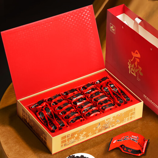 茗山生态茶 茶叶大红袍 乌龙茶 佳节聚惠   独立小泡茶叶礼盒  240g 