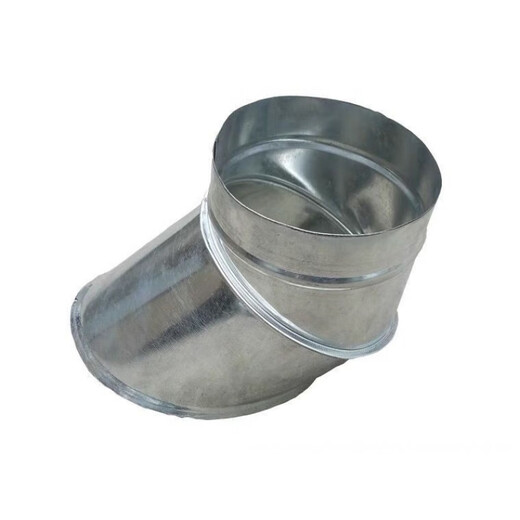 Galvanized spiral round duct saddle accessories flat interface oblique socket pipe mouth chimney exhaust ventilation customization oblique saddle 250mm