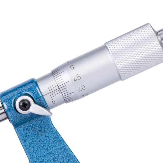 Northwest Qingliang pointed micrometer Qinghai measuring tool outer diameter groove measurement tip 30 degrees 15 200-41-060/0-25mmD type double pointed micrometer 0.01mm