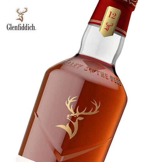 格兰菲迪（GLENFIDDICH）天使雪莉12年单一麦威士忌洋酒礼盒700ml蛇年礼盒