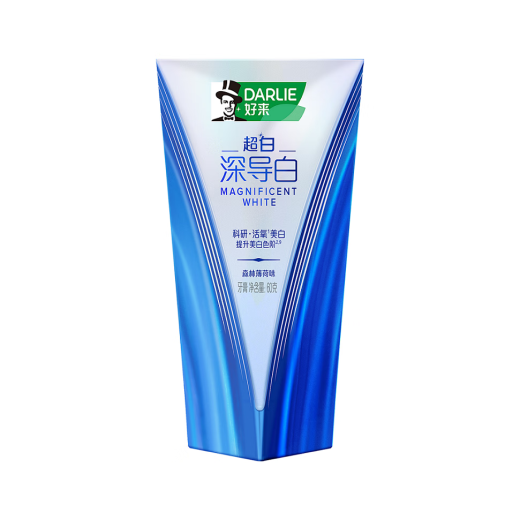 好来（DARLIE）【屈臣氏】DARLIE好来黑人深导白薄荷清新牙膏 新旧包装随机发 薄荷香型 60g*1支