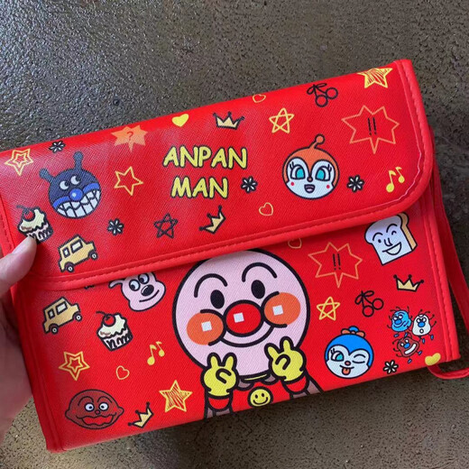 Wen Dong Huili Dokument Aufbewahrungstasche Cartoon Multifunktionaler Babygeburtsurkunde Impfstoff Diese Schwangerschaftsinspektion Speichertasche Mama Bag Hand Account Bag [Red Victory]