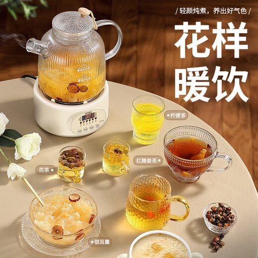 Multifunctional health pot for those who are good at it, all-glass teapot, kettle, baby-specific constant temperature kettle, electric kettle, one-piece flower teapot, small 2024 new tea maker, thermal kettle, 2L constant temperature model (adjustable temperature) + 304 tea leakage