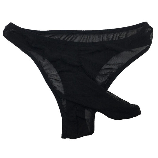 Private Shang Men's Sexy Underwear, Elastic Mesh Underwear, Transparent Belt Cover, T-Pants, T-string Underwear, Black, One Size Fits All, 170Jin. Jin is equal to 0.5kg.