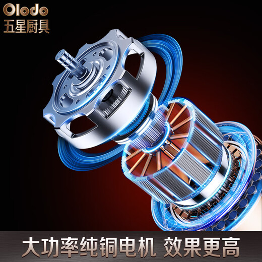 欧乐多（Olodo）德国电动面条机家用压面机全自动饺子皮机揉面一体机多功能擀面机 【烤漆红四刀】全铜电机