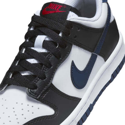 Chaussures Nike Nike Big Children pour hommes et femmes Chaussures de planche décontractées pour hommes et femmes Dunk Lightweight Remushing Sports Chaussures blanches à la mode Chaussures HJ9202-001 35.5 [Longueur du pied suggéré 22,5 cm]