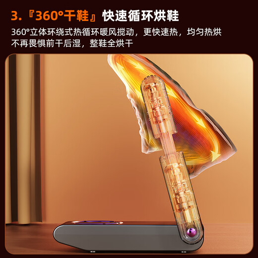 Xiaomi Crispy Rice Shoe Dryer Household Shoe Dryer Fully Automatic Wet and Dry Deodorization Sterilization Shoe Dryer Winter Shoe Baking Artifact 2025 New Upgrade Gray (Place Two Pairs of Shoes)