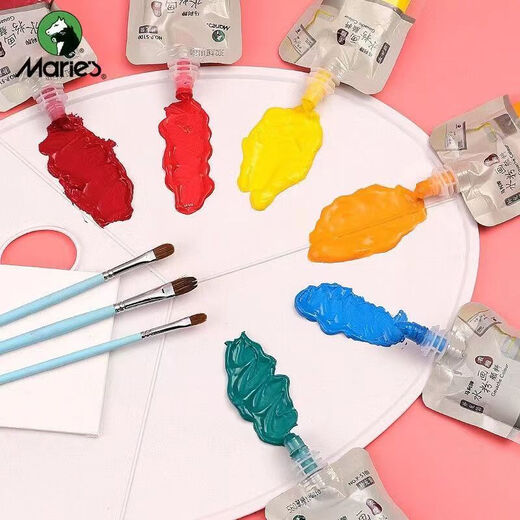 Marley Brand Gouache Pigment Set Art Étudiant 50 Couleurs Publicité Concentrée Pigment Pigment 100 ml Extrusion Débutant Enfants Défilés Kintergarten Washingt Mary Gouache 687 Cuit brun