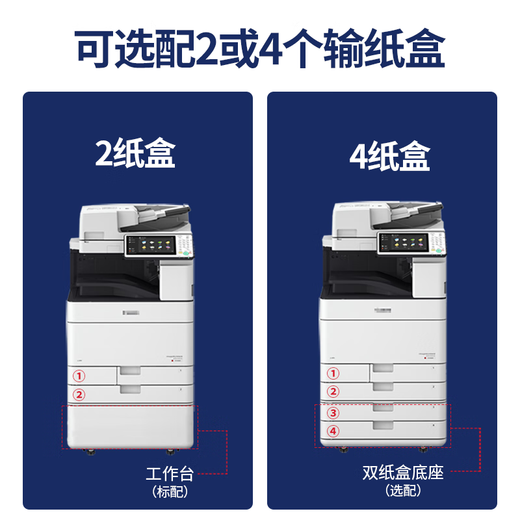 SSRCanonC3530彩色激光打印机办公商用A3复印机自动双面扫描多功能一体机大型高速有线无线WIFI再制造 机型一、C3530灰色版（适合10-15人办公） 二纸盒