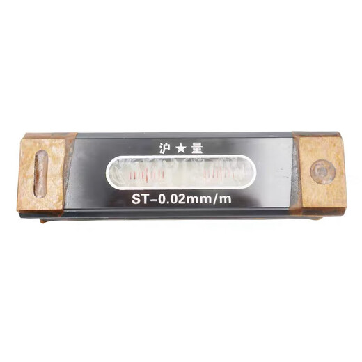 Shanghai Measuring Tool Shanghai measuring strip level instrument ST150mm precision fitter level strip level 0.02 strip type 150mm0.02 wooden box